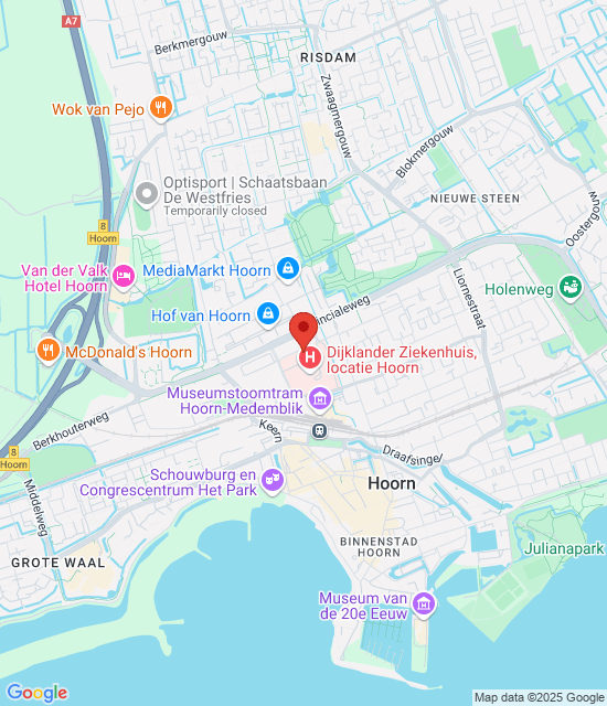 Google maps afbeelding voor Huisartsenspoedpost West-Friesland