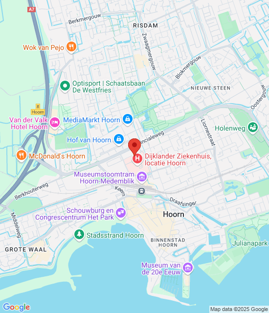 Google maps afbeelding voor Huisartsenspoedpost West-Friesland