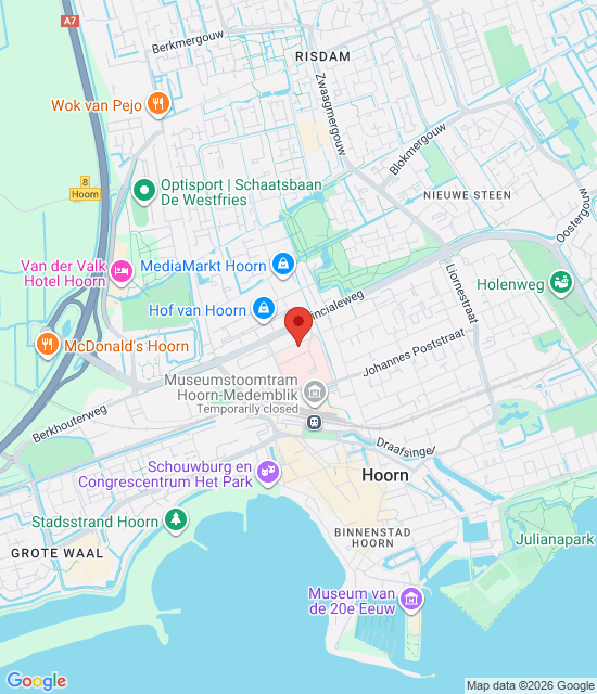 Google maps afbeelding voor Huisartsenspoedpost West-Friesland