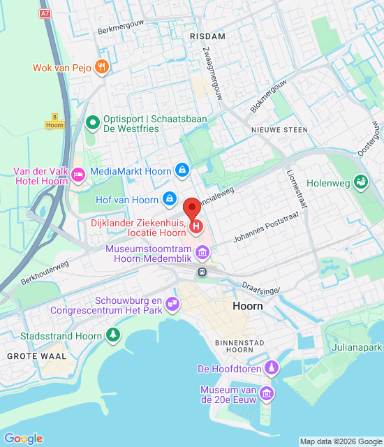 Google maps afbeelding voor Huisartsenspoedpost West-Friesland
